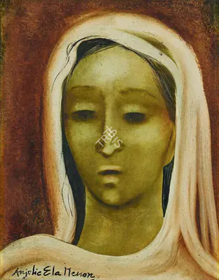 Anjolie Ela Menon (Artist), Mariam, 2005, Painting