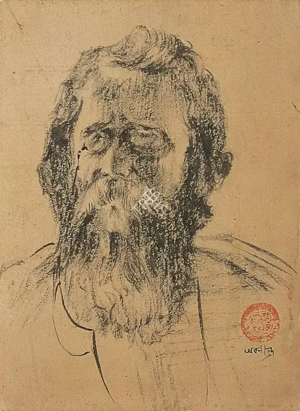 Abanindranath Tagore (Artist), Portrait, 1921, Painting