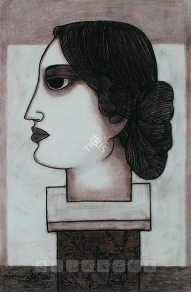Lalu Prasad Shaw (Artist), Lady, 2006, Drawing