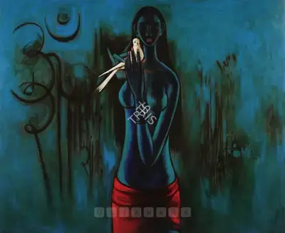 B. Prabha (Artist), Untitled, 1969, Painting