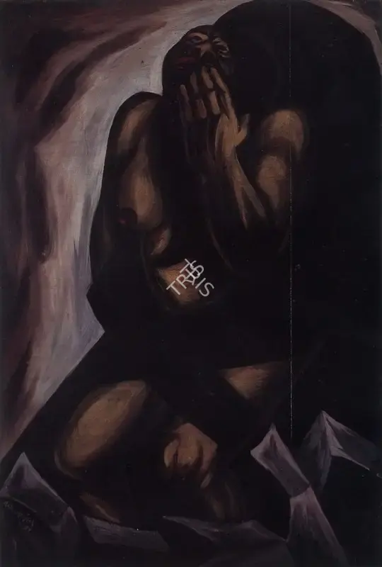 Satish Gujral (Artist), The Condemned, 1957, Painting