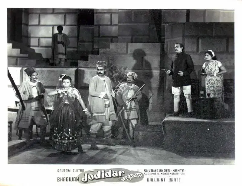 Balwant Bhatt (Director), Jodidar, 1950, Lobby Card