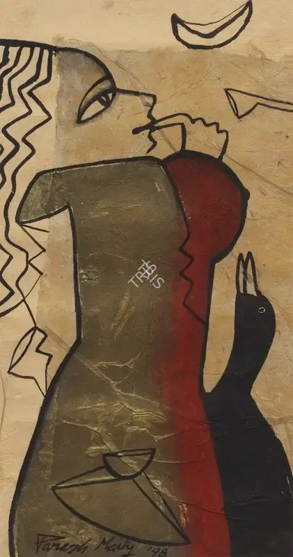 Paresh Maity (Artist), Untitled (Woman), 1998, Painting