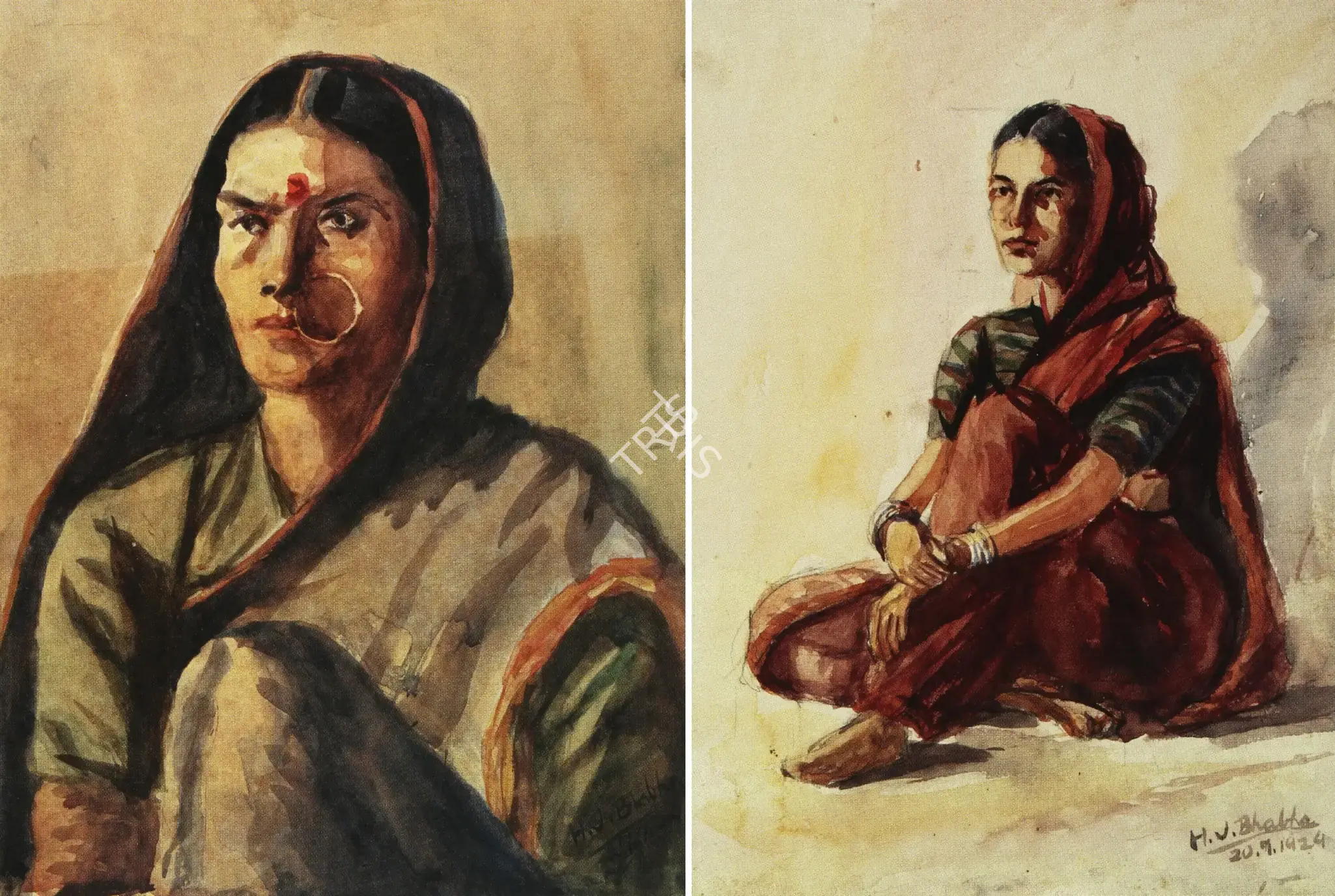 Homi J. Bhabha (Artist), Untitled, 1924, Painting