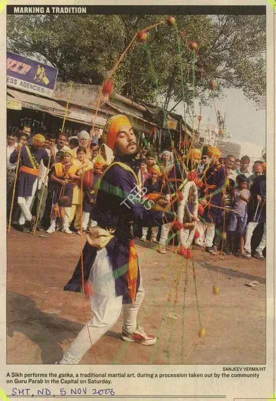 Sanjeev Verma (Photographer), Marking A Tradition, 2006, Newspaper Clipping