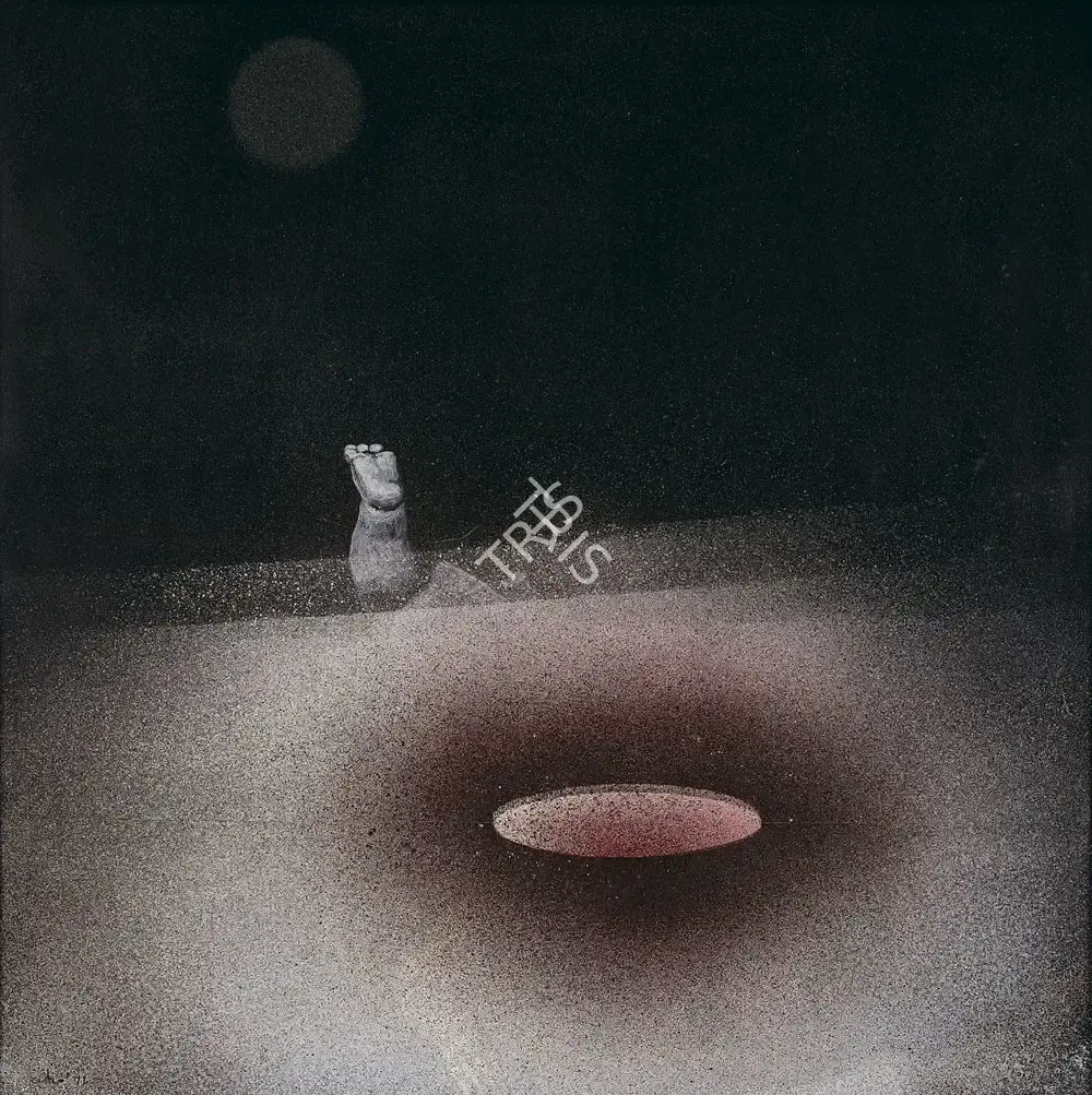 Bikash Bhattacharjee (Artist), Doll, 1971, Painting