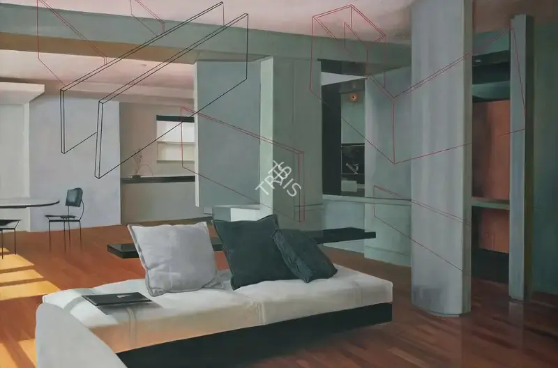 Sudarshan Shetty (Artist), Visible Dreams, Invisible Walls, 2005, Painting