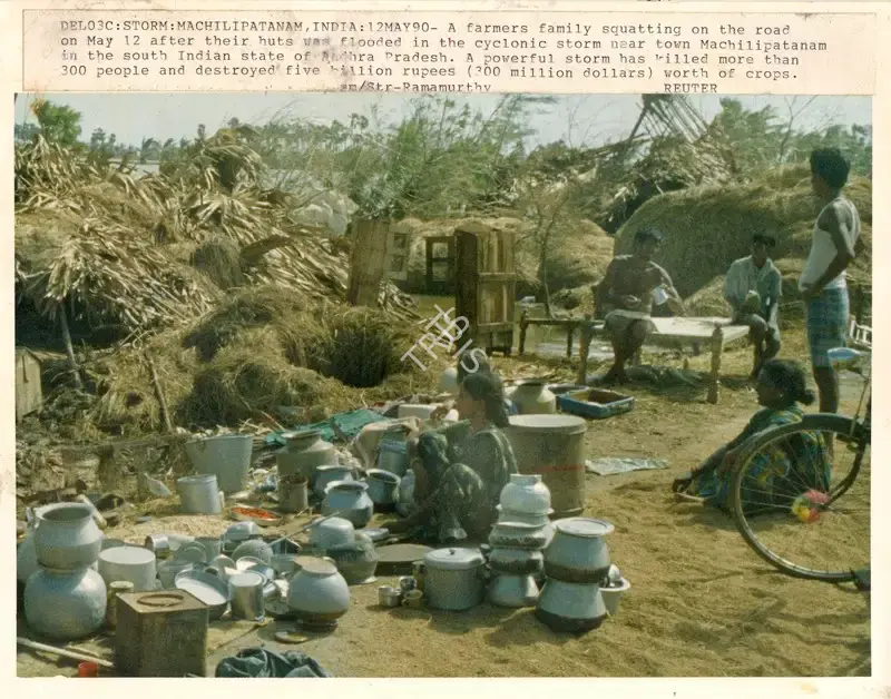 Rammurthy (Photographer), Del03C: Storm: Machilipatanam, India: 12May90, 1990, Contemporary Photograph