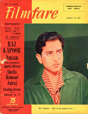 C.R. Mandy (Editor), Filmfare, 1958, Magazine