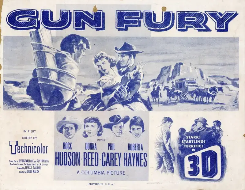 Raoul Walsh (Director), Gun Fury, 1953, Handbill