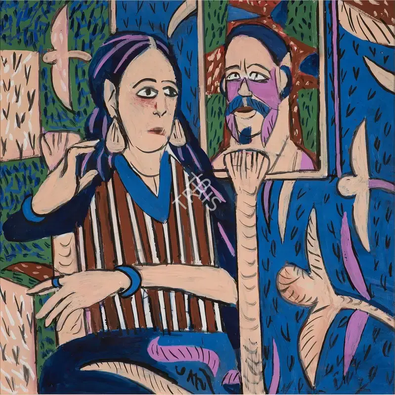 K.G. Subramanyan (Artist), Leela, 2011, Painting