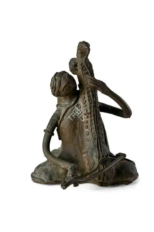 Mukherjee, Meera (Artist). Self, Playing the Esraj, n.d. | Sculpture, Pu.Mum/13.09.22, 2022 · Pundole