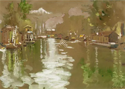 N.S. Bendre (Artist), Kashmir, 1939, Painting