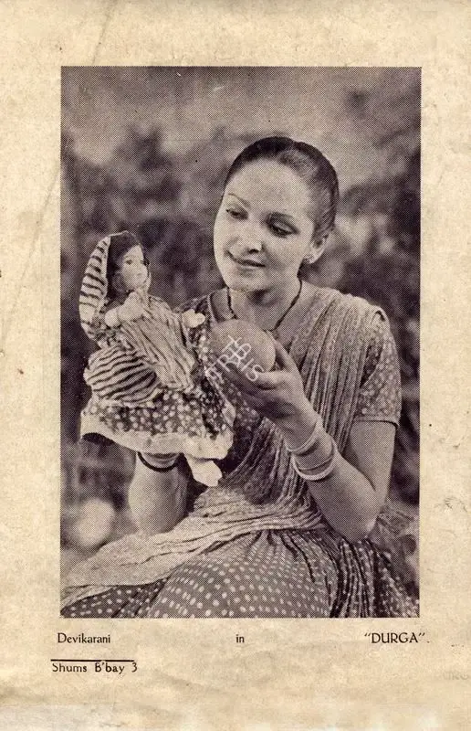 Himanshu Rai (Producer), Durga, 1939, Cyclostyled Lyrics Leaflet