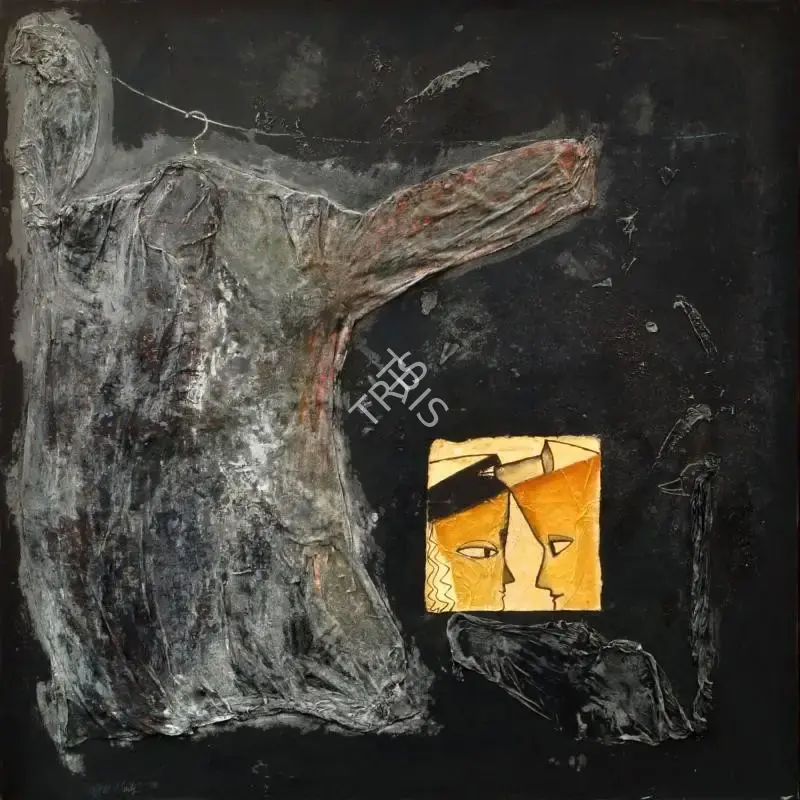 Paresh Maity (Artist), Shirt and Face, 1998, Painting