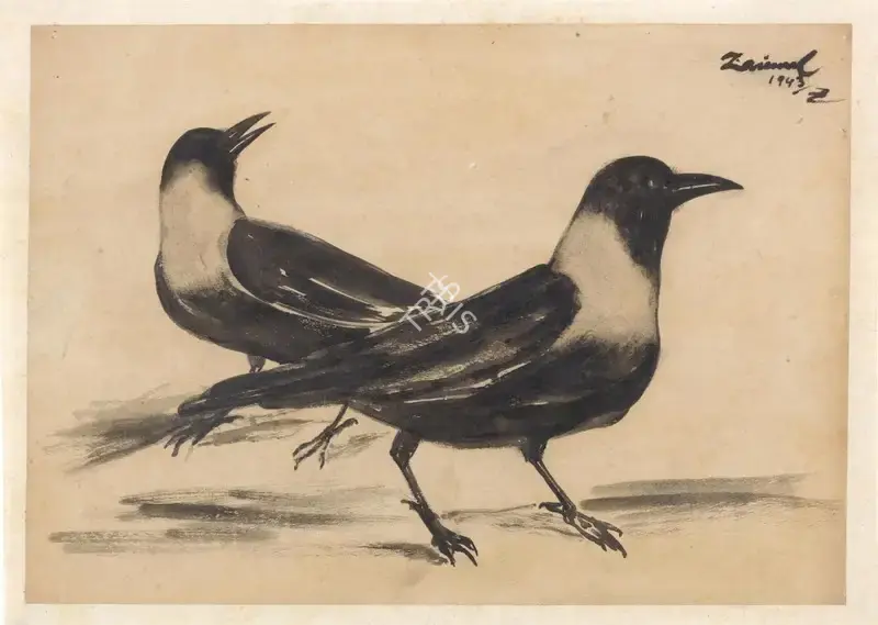 Zainul Abedin (Artist), Untitled, 1943, Painting