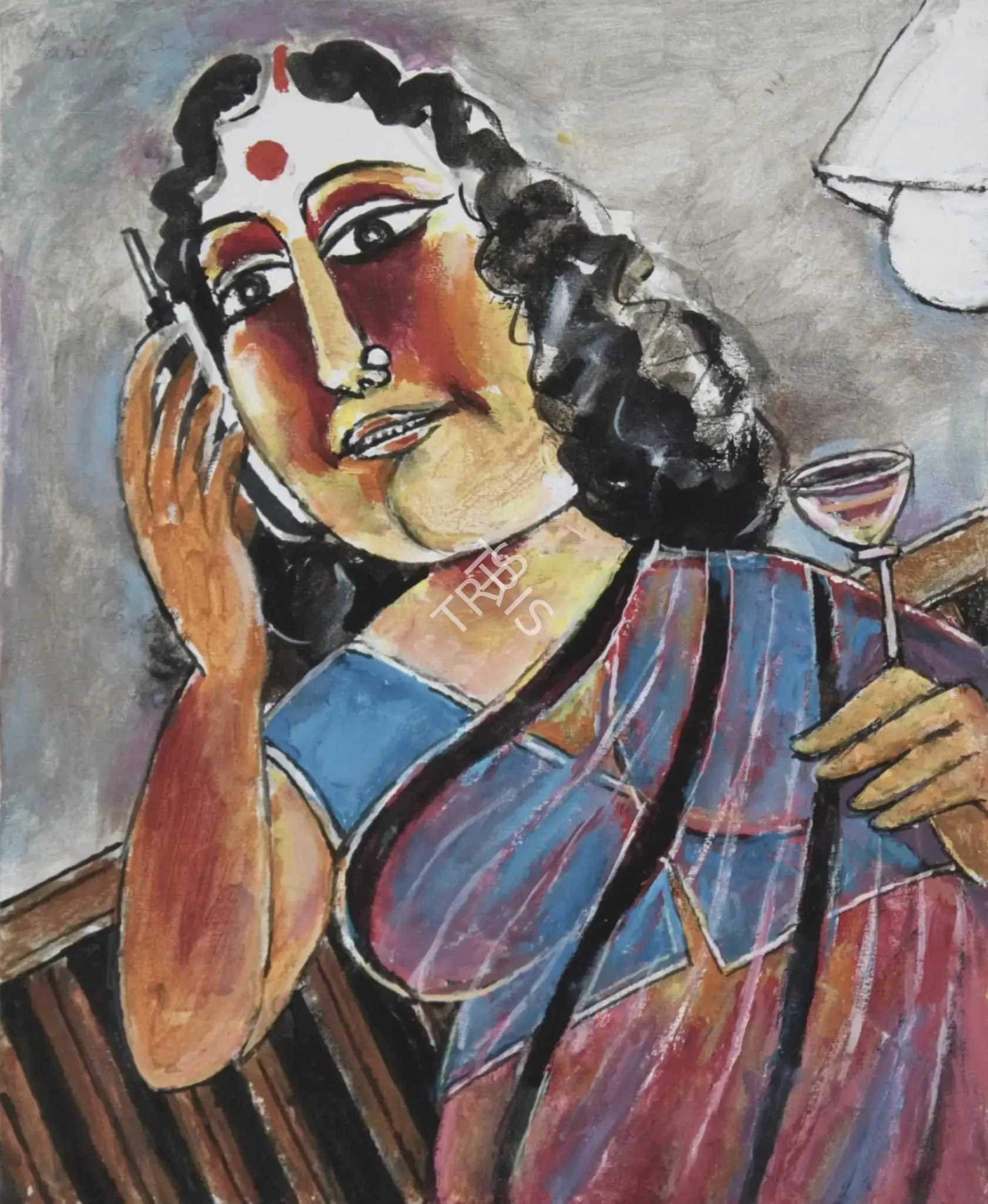 Paritosh Sen (Artist), Hallo Kamna, 2005, Painting