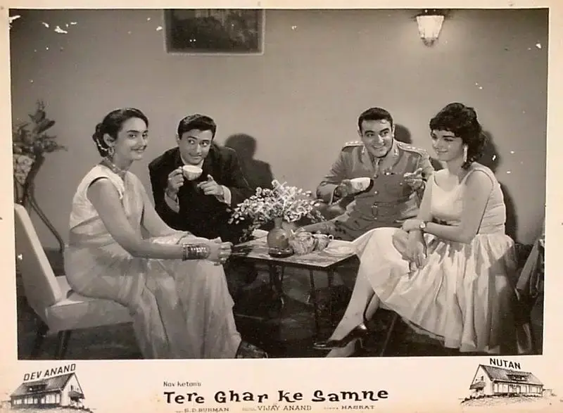 Dev Anand (Producer), Tere Ghar Ke Samne, 1963, Lobby Card