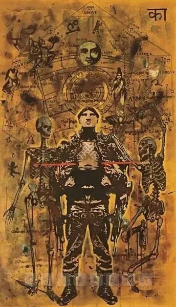 Baiju Parthan (Artist), Caput Motum - 7, 2008, Painting