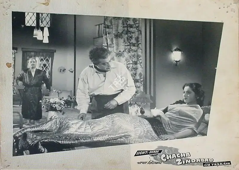 Om Prakash (Producer), Chacha Zindabad, 1959, Lobby Card
