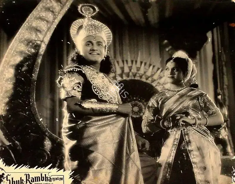Dhirubhai Desai (Producer), Shuk Rambha, 1953, Lobby Card