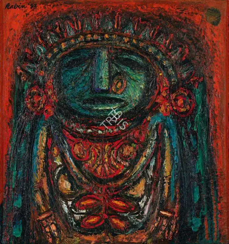 Mondal, Rabin (Artist). Deity, 1993 | Painting, Pu.Mum/18.11.21, 2021 · Pundole
