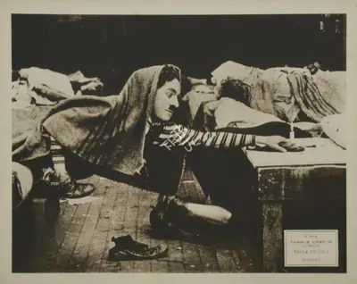 Harry Ensign (Cinematographer), Triple Trouble, 1918, Photographic Still Mounted on Lobby Card