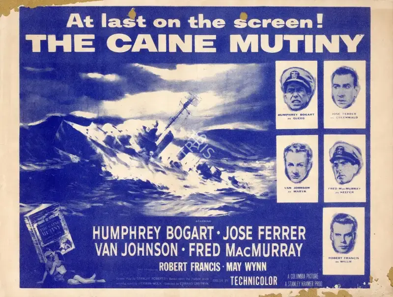 Edward Dmytryk (Director), The Caine Mutiny, 1954, Handbill