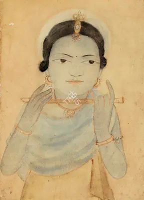 Sunayani Devi (Artist), Untitled (Krishna), 1925, Painting