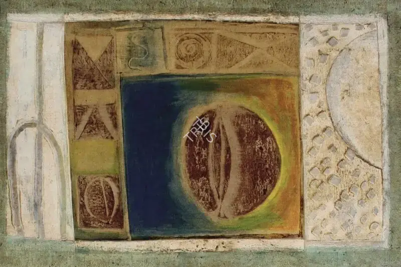 J. Swaminathan (Artist), Yoni in Shooyn, 1964, Painting