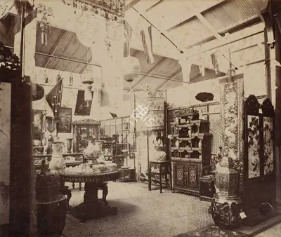 Shew Shankar Narayan (Photographer), The China Court, 1883, Antiquarian Photograph