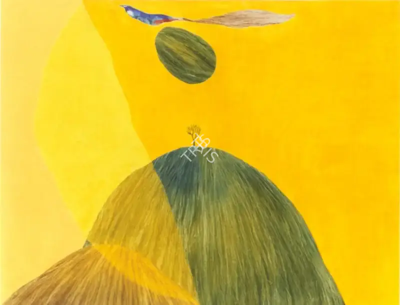 J. Swaminathan (Artist), Udghosh From Bird, Mountain & Tree Series, 1974, Painting