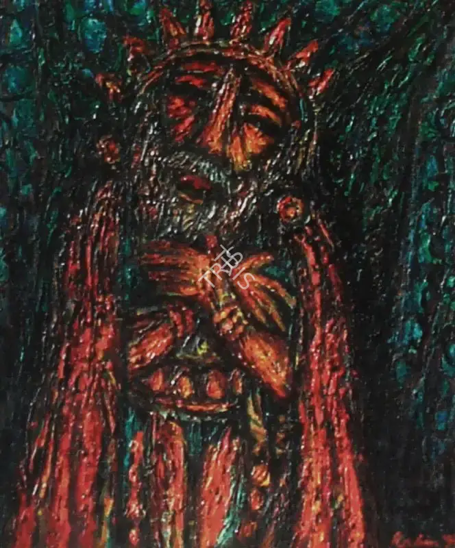 Rabin Mondal (Artist), King, Painting