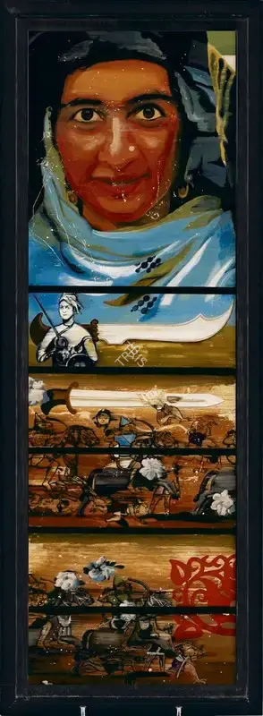 Reena Saini (Artist), Sword Swallower - 3, 2004, Painting
