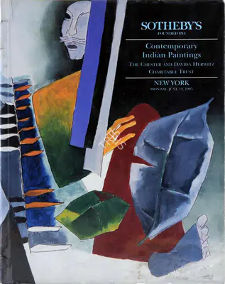 Sotheby's (Auction House), Contemporary Indian Paintings, 1995, Auction Catalogue