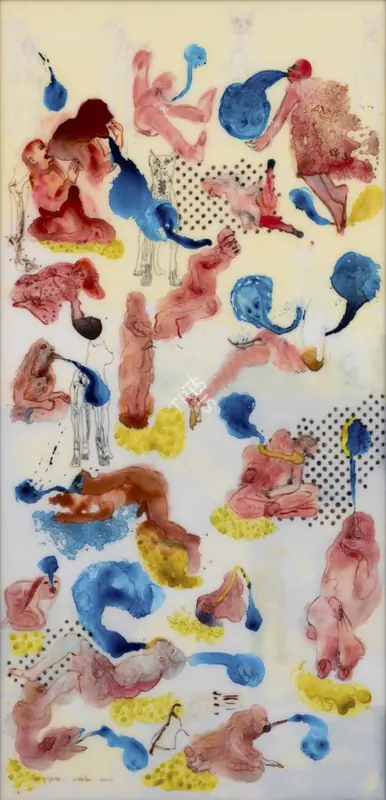 Nalini Malani (Artist), Heiroglyphs, 2005, Painting