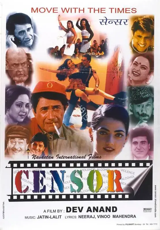 Dev Anand (Producer), Censor, 2001, Full Sheet Poster