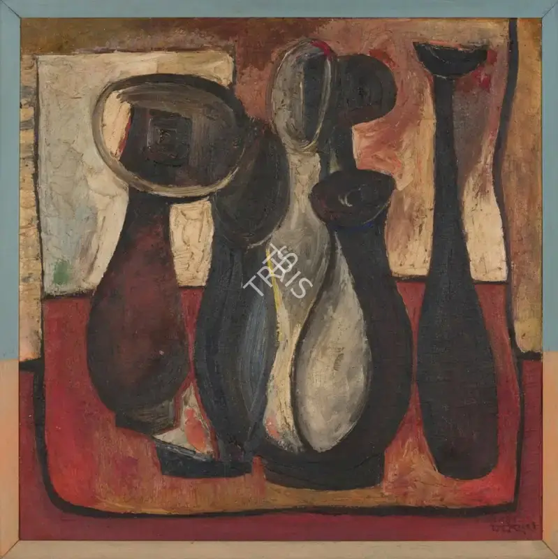 Bakre, S.K. (Artist). Untitled, 1963 | Painting, Sa.Mum/13.03.24, 2024 · Saffronart