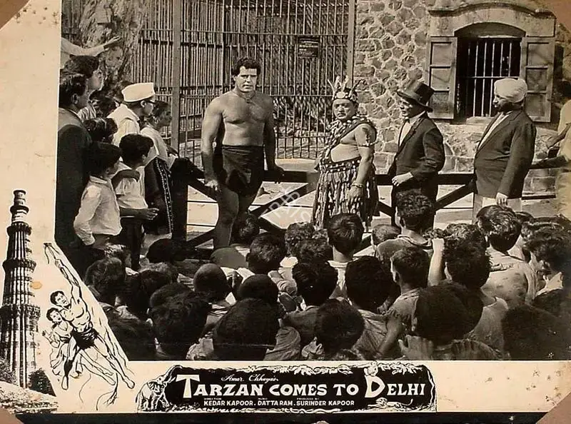 Surinder Kapoor (Producer), Tarzan Delhi Me, 1965, Lobby Card