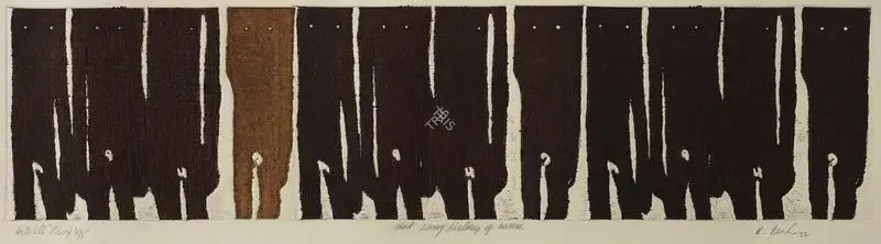 Rameshwar Broota (Artist), That Long History of Man, 1972, Graphic Art