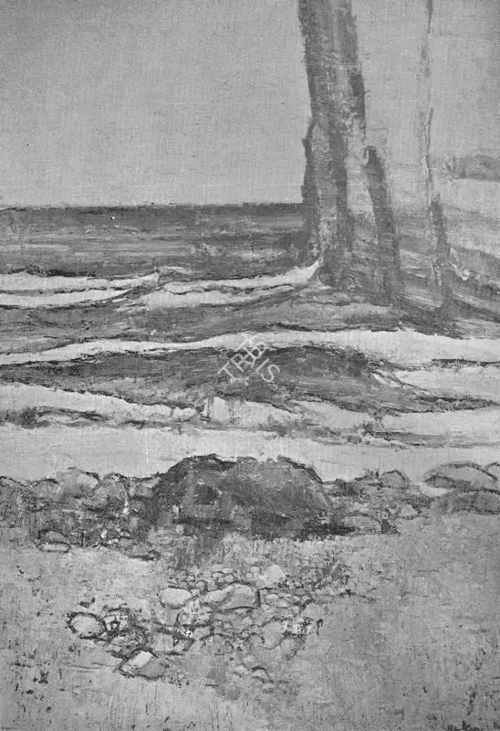 Peter Coker (Artist), Waves and Rock, 1964, Painting