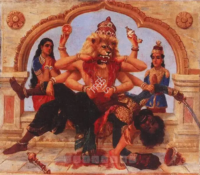 Raja Ravi Varma (Artist), Urga Narsimha, Painting