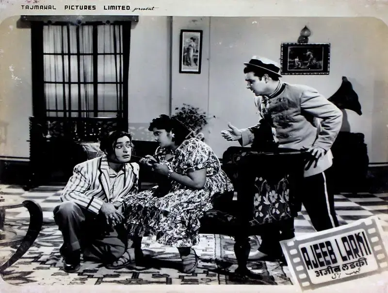 S.I. Hassan (Producer), Ajeeb Larki, 1952, Lobby Card