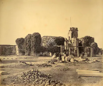 Samuel Bourne (Photographer), The Residency, Lucknow, 1865, Antiquarian Photograph