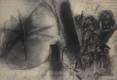 G.M. Sheikh (Artist), Untitled, 1993, Painting