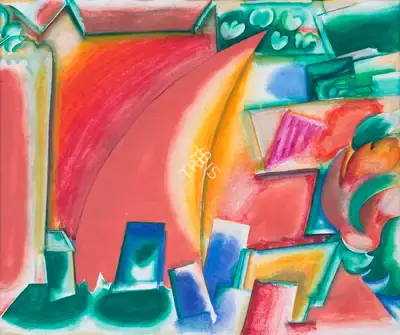 G.M. Sheikh (Artist), Untitled, 1994, Painting