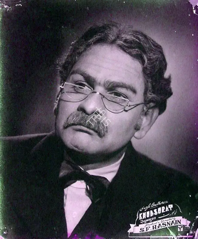 S.F. Hasnain (Director), Khubsurat, 1952, Lobby Card