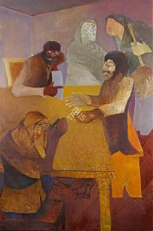 Khanna, Krishen (Artist). Emmaus, 2016 | Painting, Ar.Onl/30.10.17, 2017 · Artiana