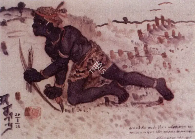 Abanindranath Tagore (Artist), Kalaketu, The Hunter, Kavi Kankkan Chandi Series, 1938, Painting