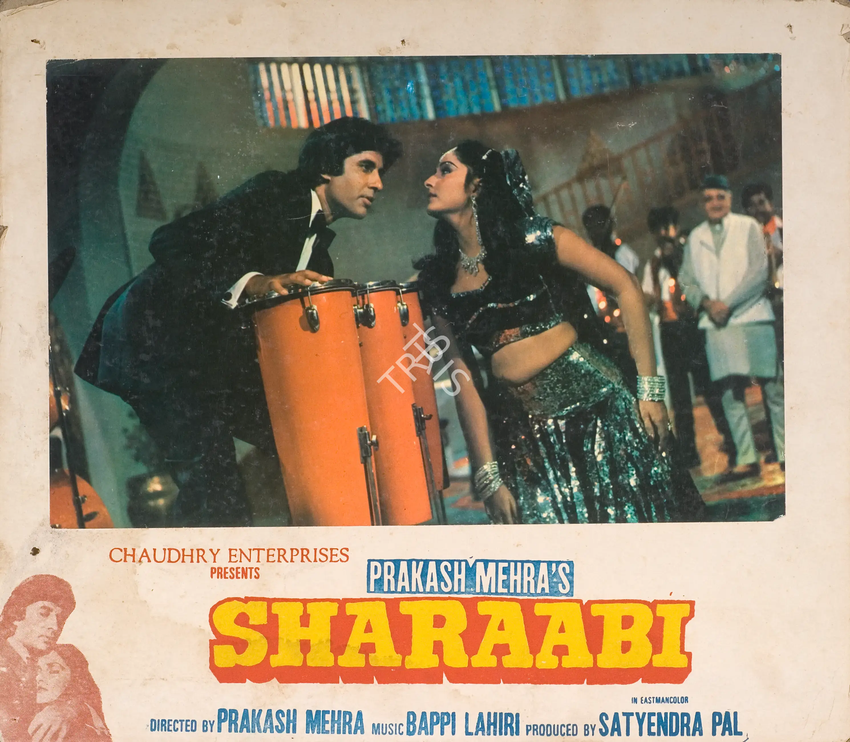 Satyendra Pal (Producer), Sharaabi, 1984, Photographic Still Mounted on Lobby Card